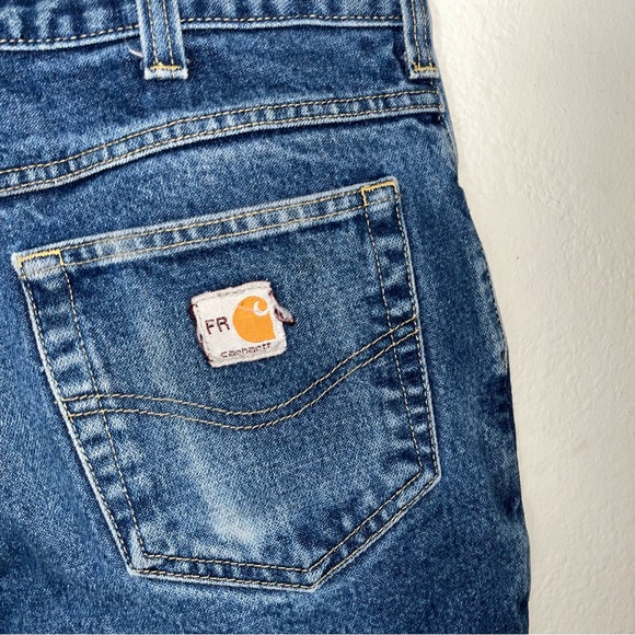 Carhartt FR Jeans 34 Flame Resistant Blue Denim Electrician Welder - Picture 7 of 7